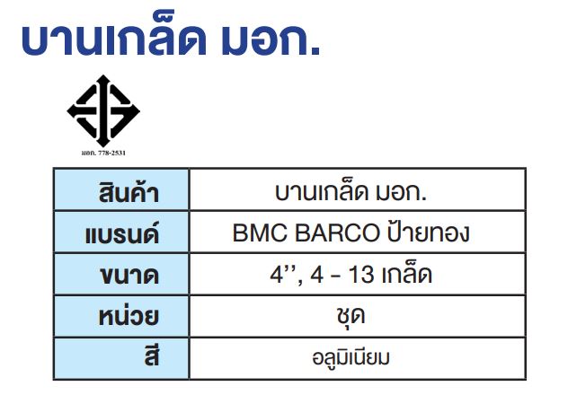 บานเกล็ด มอก. สมุทรปราการ บานเกล็ด มอก. สมุทรปราการ